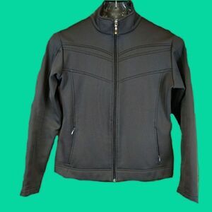 Lucy Brown Track Jacket Athletic Wear LG